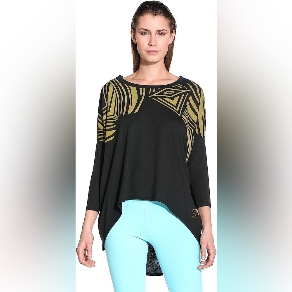 B2G1 Pre Owned Zumba Aztec long sleeve top in small